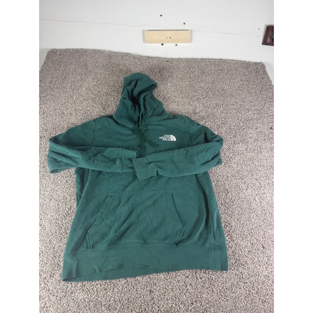 The North Face Mens Green Never Stop Exploring Logo Pullover Hoodie Size Large